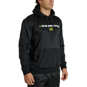 Sweat Leone Logo Wacs à capuche ABX127 Noir 