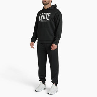 Sweat Leone Logo à capuche ABX119 Noir 