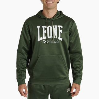 Sweat Leone Logo à capuche ABX119 Vert 