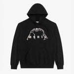 Felpa Manto Bones con cappuccio Nero-Combat Arena