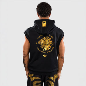 Sweat sans manches Venum x Mike Tyson Tiger à capuche Noir-or-Combat Arena