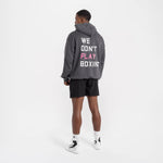Sweat Boxraw We Don't Play Boxing oversize à capuche Gris-rose 