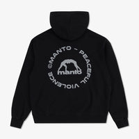 Sweat Manto Label 25 Oversize avec capuche Noir 
