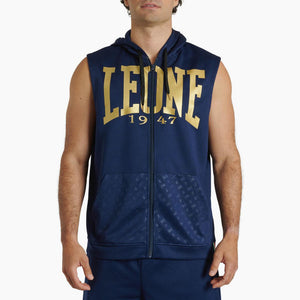 Sweat sans manches avec capuche Leone DNA ABX720 Bleu 