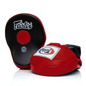 Coussinets de mise au point Fairtex Ultimate Contoured FMV9 Noir-rouge 