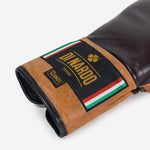 Guantoni Di Nardo con lacci 12 Oz Borgogna-cognac-vintage-Combat Arena