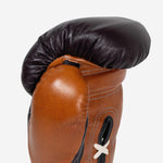 Gants de boxe Di Nardo avec Lacets 14 Oz Bourgogne-cognac-Combat Arena