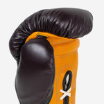 Gants de boxe Di Nardo avec Lacets 16 Oz Bourgogne-jaune-Combat Arena