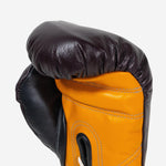 Gants de boxe Di Nardo avec Lacets 16 Oz Bourgogne-jaune-Combat Arena