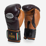 Gants de boxe Di Nardo avec Velcro 12 Oz Bourgogne-cognac-vintage-Combat Arena