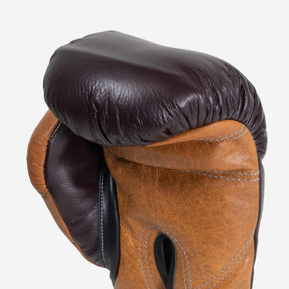 Gants de boxe Di Nardo avec Velcro 12 Oz Bourgogne-cognac-vintage-Combat Arena