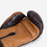 Gants de boxe Di Nardo avec Velcro 12 Oz Bourgogne-cognac-vintage-Combat Arena