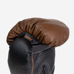 Gants de boxe Di Nardo avec Velcro 12 Oz Marron-noir 