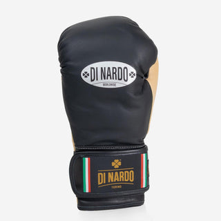 Gants de boxe Di Nardo avec Velcro 12 Oz Noir-sable 