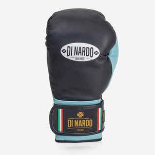 Gants de boxe Di Nardo avec Velcro 14 Oz Noir-eau 