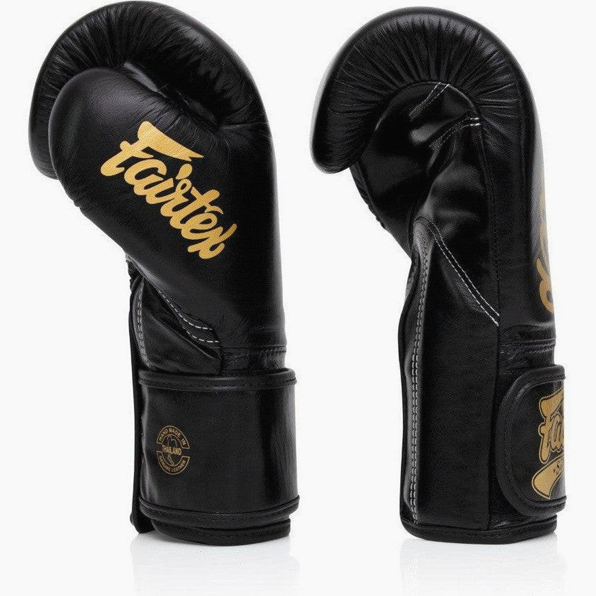 Fairtex Glory BGLG1 Gants de Kickboxing à Lacets Édition limitée Noir