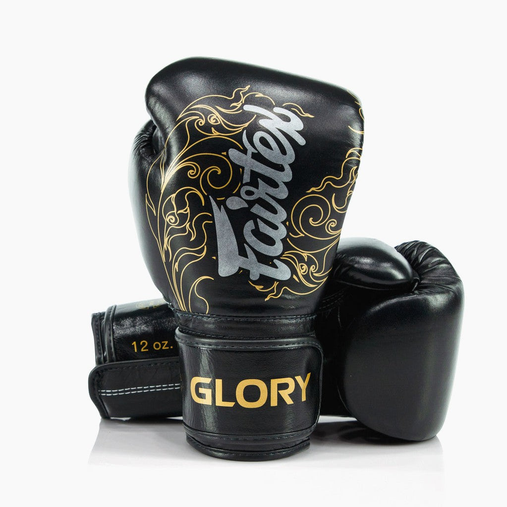 Gants de boxe Fairtex x Glory BGVG3 Noir-or 