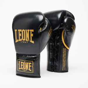 Gants de boxe Leone GOAT GN103L avec Lacets Noir-Combat Arena