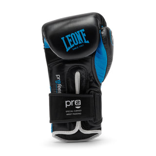 Gants de boxe Leone Professional 2 GN115C Bleu 14 Oz 