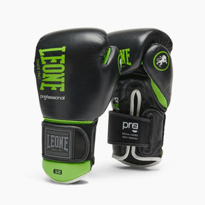 Gants de boxe Leone Professional 2 GN115C Vert 10 Oz 