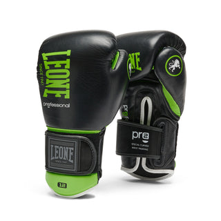 Gants de boxe Leone Professional 2 GN115C Vert 10 Oz 