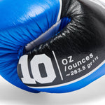 Gants de boxe Leone Shock Pro avec lacets GN057L Bleu 