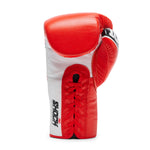 Gants de boxe Leone Shock Pro avec lacets GN057L Rouge 