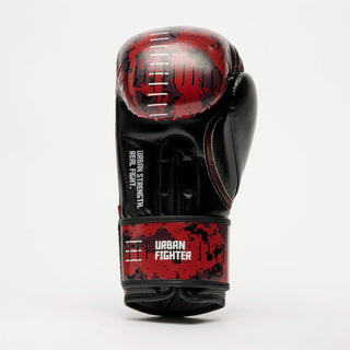 Gants de boxe Leone Urban Fighter GN335 Camo rouge-noir-Combat Arena