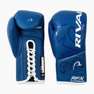 Gants de boxe Rival RFX Guerrero Pro Fight HDE-F Bleu 10 Oz-Combat Arena