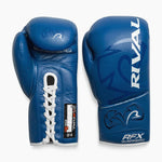 Gants de boxe Rival RFX Guerrero Pro Fight SF-H Bleu 10 Oz-Combat Arena