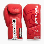 Gants de boxe Rival RFX Guerrero Pro Fight SF-H Rouge 10 Oz-Combat Arena