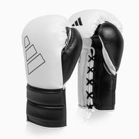 Gants de boxe Adidas Hybrid 500 Pour contre Lacets Noir-blanc 