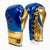 Gants de boxe Adidas Hybrid 500 Pro avec Lacets Bleu-or 