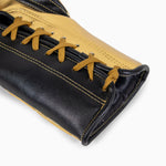 Gants de boxe Adidas Hybrid 500 Pro avec Lacets Noir-or 