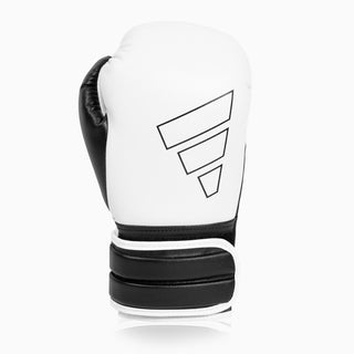 Gants de boxe Adidas Hybrid 500 Pour contre Velcro Noir-blanc 