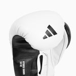 Gants de boxe Adidas Hybrid 500 Pour contre Velcro Noir-blanc 