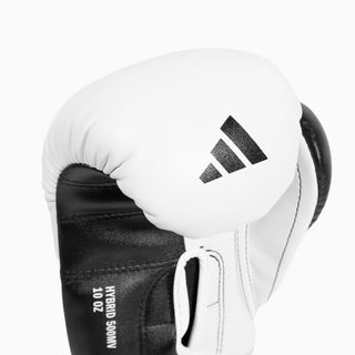 Gants de boxe Adidas Hybrid 500 Pour contre Velcro Noir-blanc 