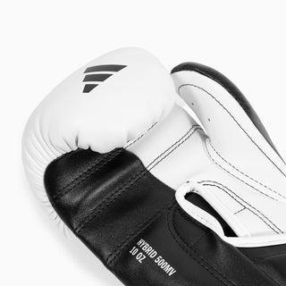 Gants de boxe Adidas Hybrid 500 Pour contre Velcro Noir-blanc 