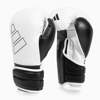 Gants de boxe Adidas Hybrid 500 Pour contre Velcro Noir-blanc 