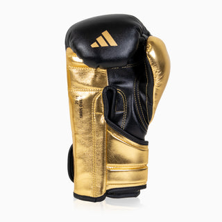 Gants de boxe Adidas Hybrid 500 Pour contre Velcro Noir-or 