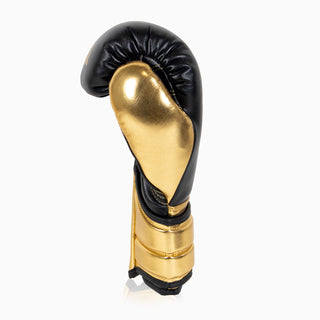 Gants de boxe Adidas Hybrid 500 Pour contre Velcro Noir-or 