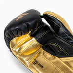 Gants de boxe Adidas Hybrid 500 Pour contre Velcro Noir-or 