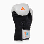 Gants de boxe Adidas Speed Tilt 200 WAKO 10 Oz Blanc-noir-rouge 