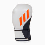 Gants de boxe Adidas Speed Tilt 200 WAKO 10 Oz Blanc-noir-rouge 