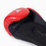 Gants de boxe Adidas Speed Tilt 200 WAKO 10 Oz Rouge-noir-argent 