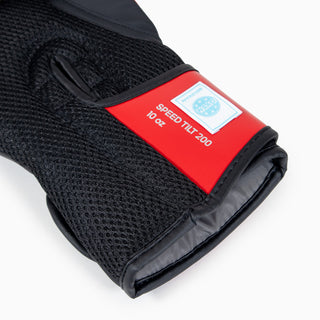 Gants de boxe Adidas Speed Tilt 200 WAKO 10 Oz Rouge-noir-argent 