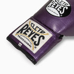 Gants de boxe Cleto Reyes Professionnel CB2 Violet avec lacets 