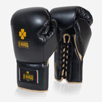 Gants de boxe Di Nardo Undercover avec Lacets Noir-or 