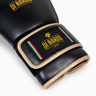 Gants de boxe Di Nardo Undercover avec Velcro Noir-or 