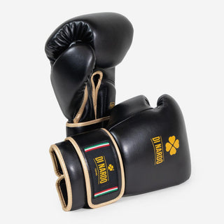 Gants de boxe Di Nardo Undercover avec Velcro Noir-or 